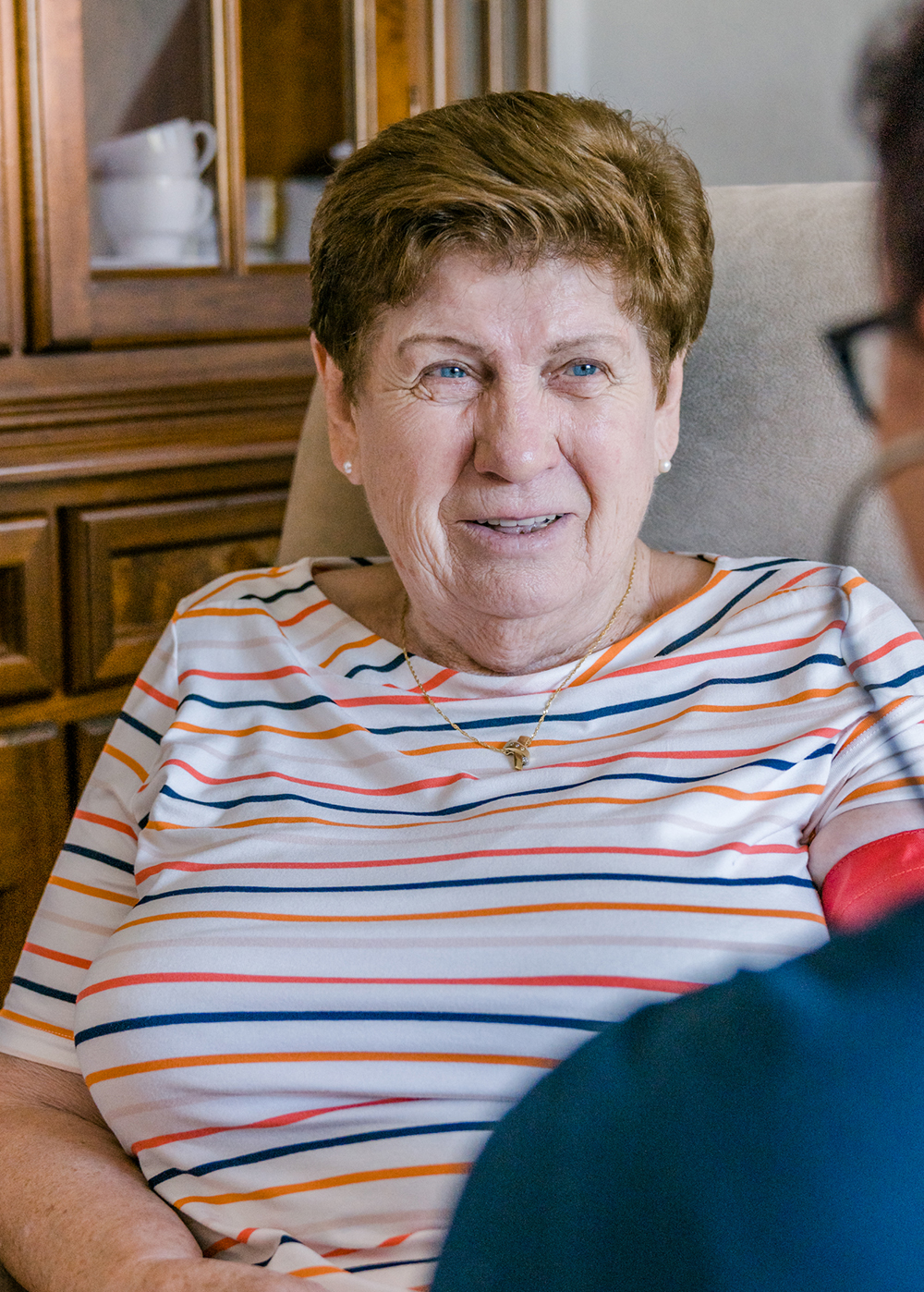 Seniorin aus der Pflege / ambulanten Pflege / den betreuten Wohngruppen bei Wohnfit
